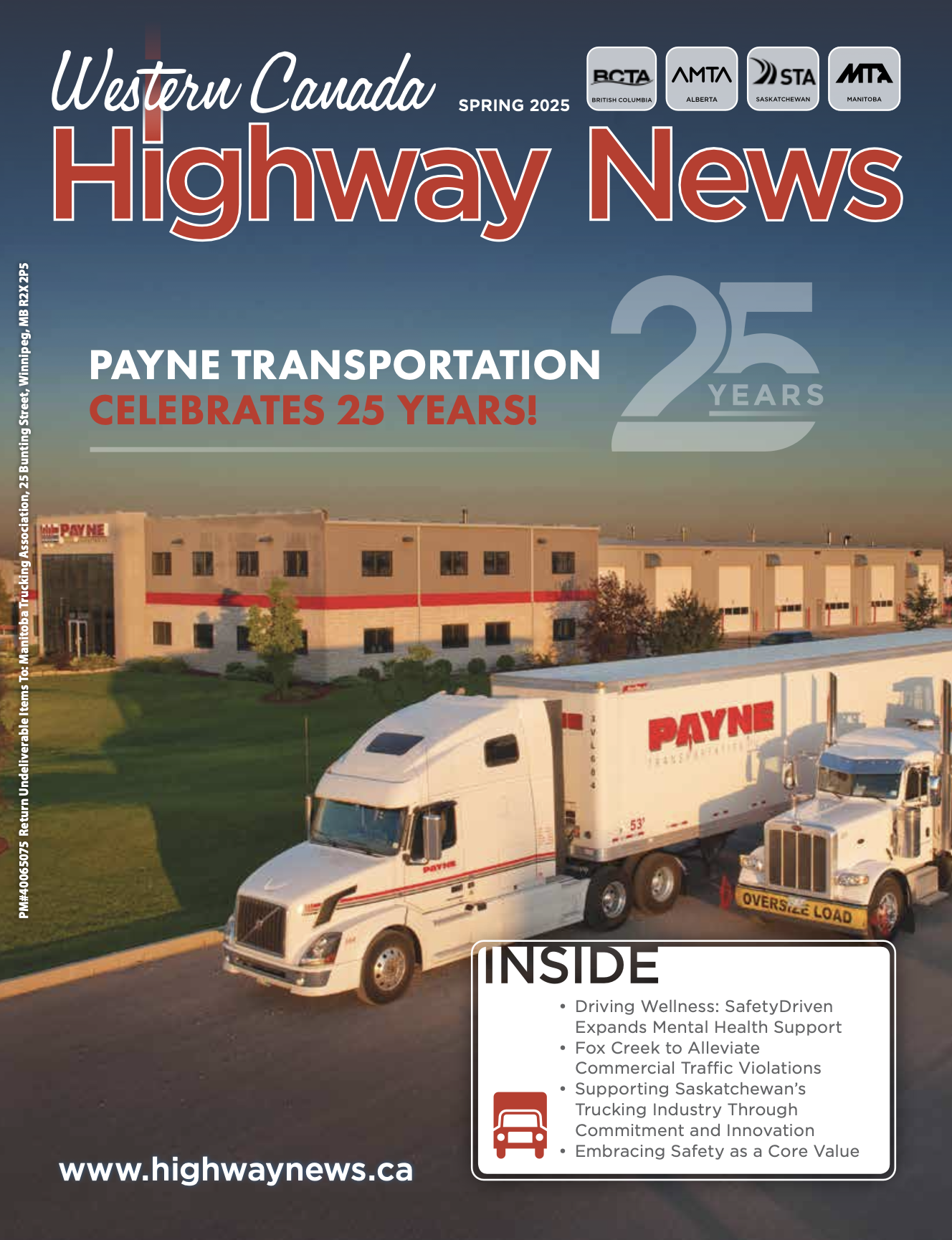 Western Canada Highway News Spring 2025 Cover