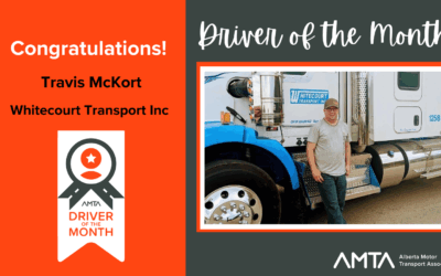 February 2024 Driver of the Month: Travis McKort, Whitecourt Transport Inc.