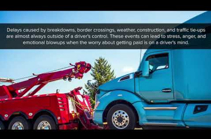 towing truck is towing a blue truck on highway