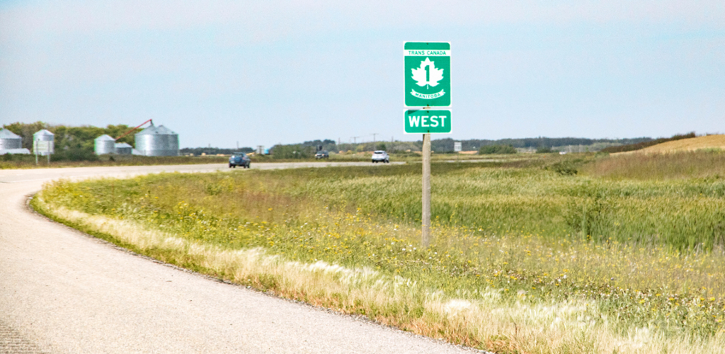 Manitoba Trans Canada Highway Sign