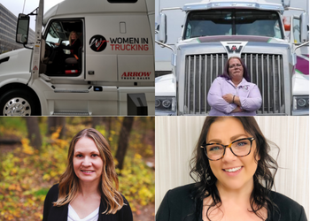 Collage of Women in Trucking